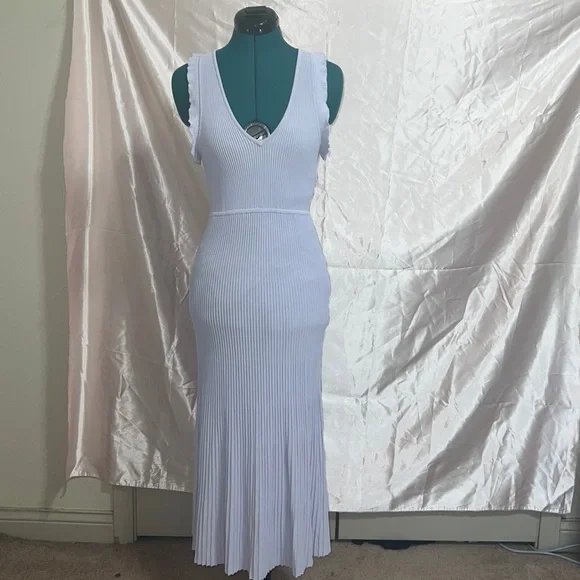 MICHAEL Michael Kors | Dresses | Michael Kors Ribbed Stretch Knit Lavender  Dress | Poshmark